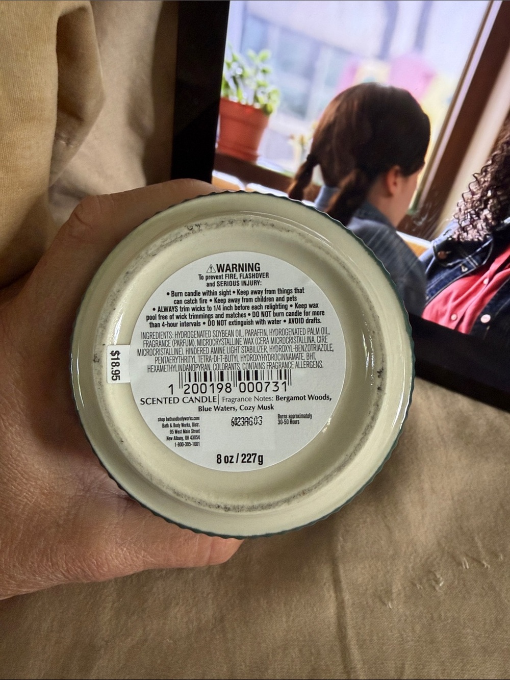 Bath & Body Works Ceramic Candle Bergamot woods. Never lit single wick - Picture 3 of 4